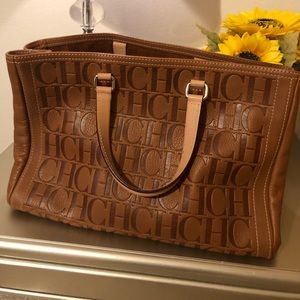 Carolina Herrera Brown leather handbag